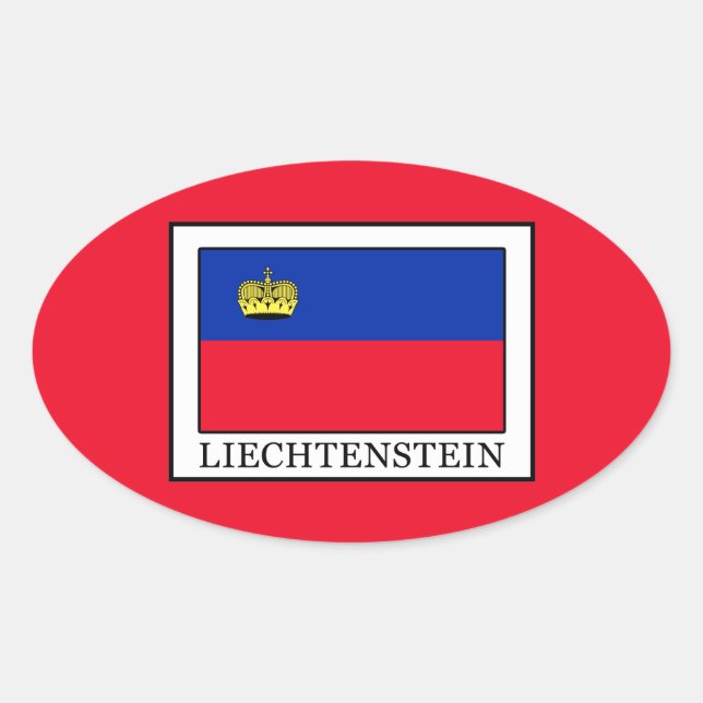 Liechtenstein Ovaler Aufkleber (Vorderseite)