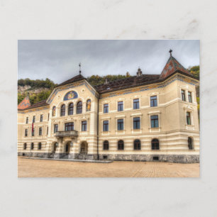 Liechtenstein Parlament Feiertagspostkarte