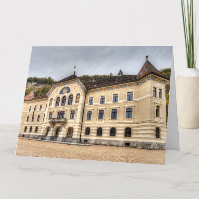 Liechtenstein Parlament Karte (Vorderseite)