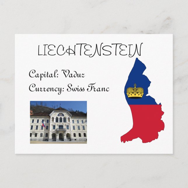 Liechtenstein Postkarte (Vorderseite)