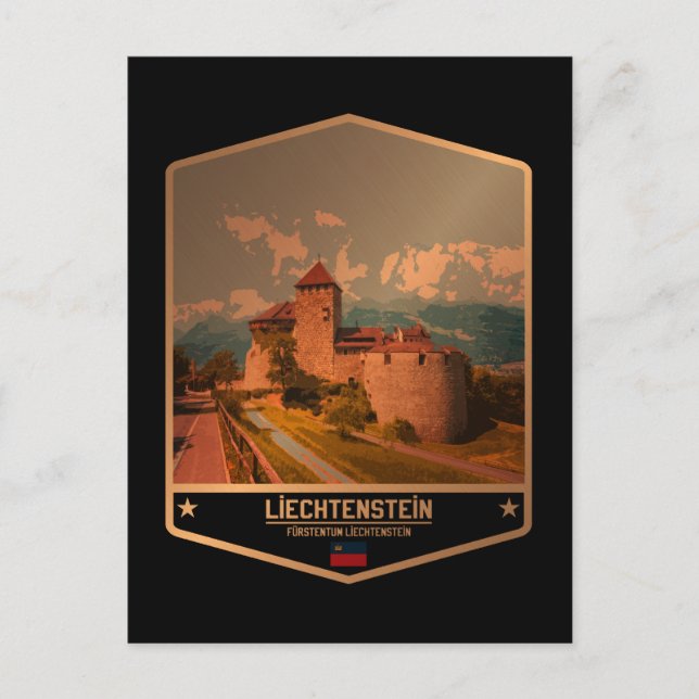Liechtenstein Postkarte (Vorderseite)