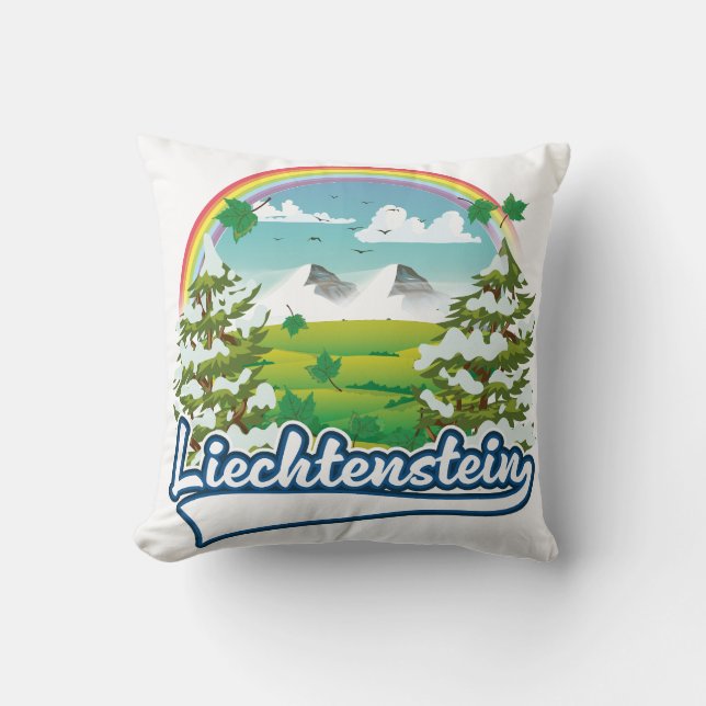 Liechtenstein-Reiselogo Kissen (Vorderseite)