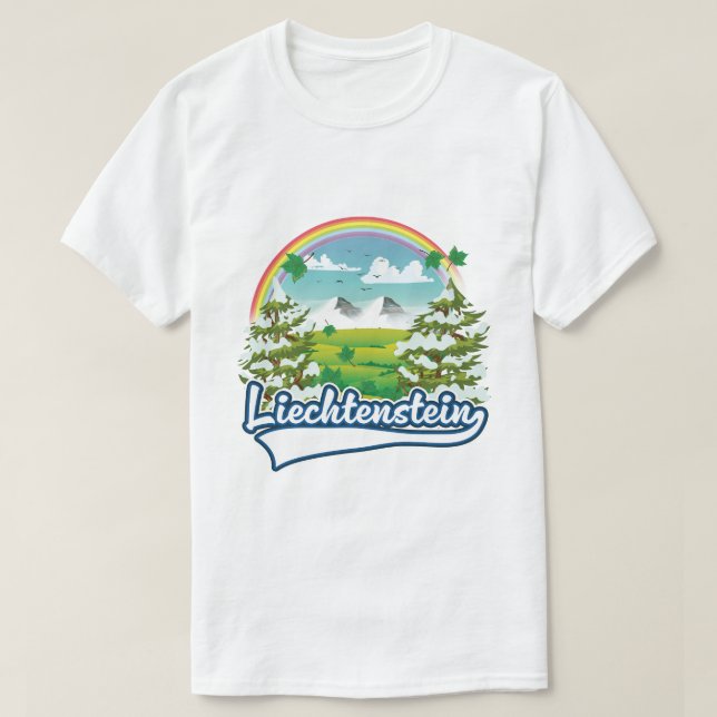 Liechtenstein-Reiselogo T-Shirt (Design vorne)