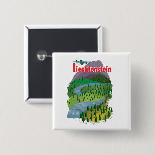 Liechtenstein-Reiseposter Button