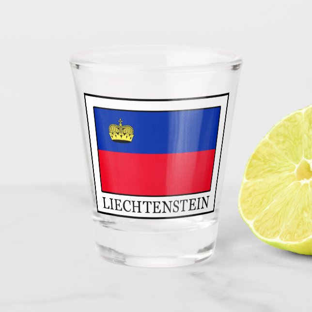 Liechtenstein Schnapsglas (Vorderseite)