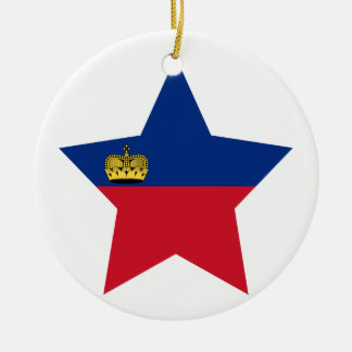Liechtenstein-Stern Keramik Ornament