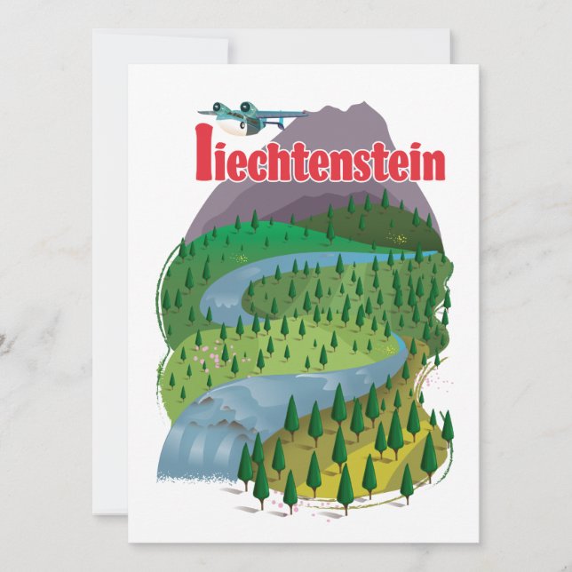 liechtenstein Travel Poster (Vorderseite)