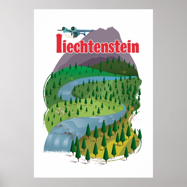 liechtenstein Travel Poster (Vorne)