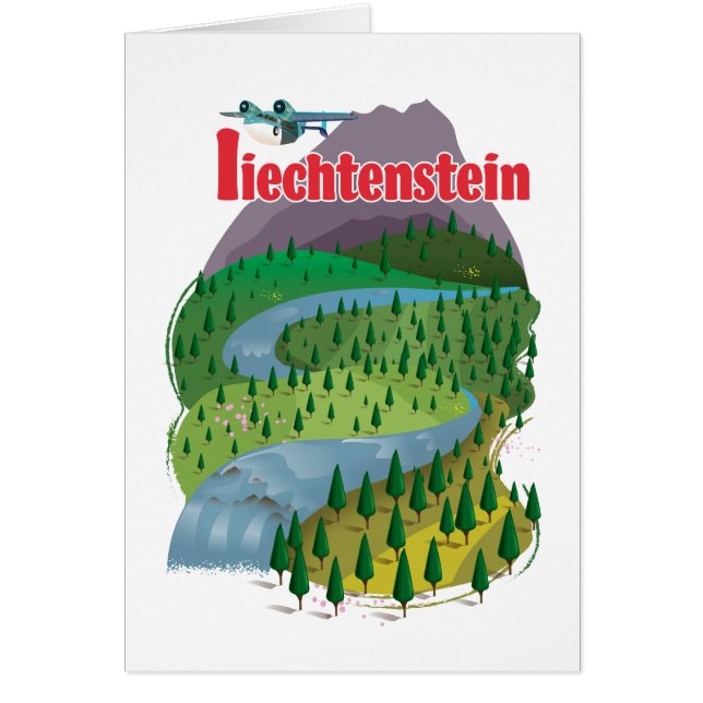liechtenstein Travel Poster (Vorne)