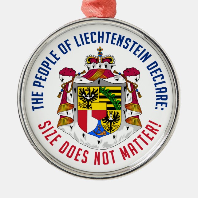 Liechtenstein-Verzierung Ornament Aus Metall (Vorne)
