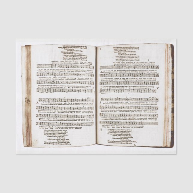 Lied der Bienenmusik der Königin für Dekoupage Seidenpapier (Vorderseite)