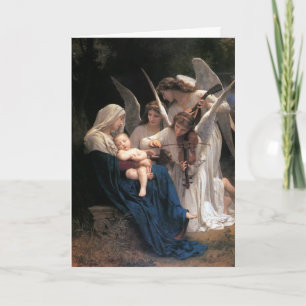 Lied der Engel (1881) von Bouguereau Feiertagskarte