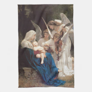 Lied der Engel (1881) von Bouguereau Geschirrtuch