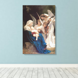 Lied der Engel (1881) von Bouguereau Leinwanddruck