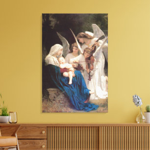 Lied der Engel (1881) von Bouguereau Leinwanddruck
