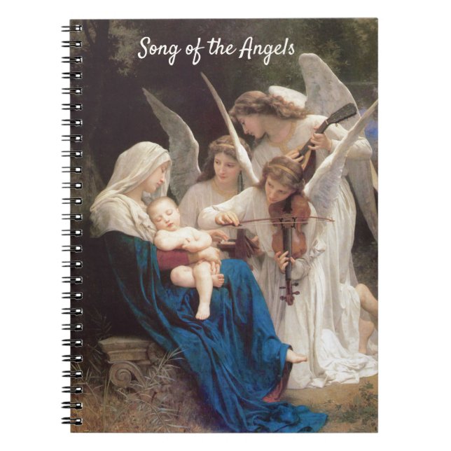 Lied der Engel (1881) von Bouguereau Notizblock (Vorderseite)