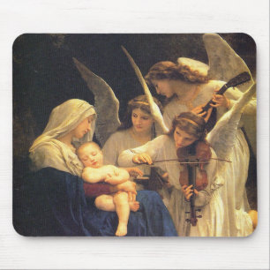 Lied der Engel, William-Adolphe Bouguereau Mousepad