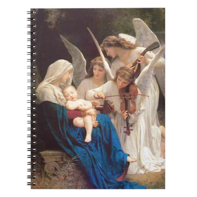 Lied der Engel - William-Adolphe Bouguereau Notizblock (Vorderseite)