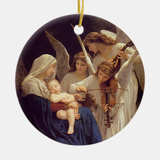 Lied der Engelsverzierung Keramikornament (Vorne)