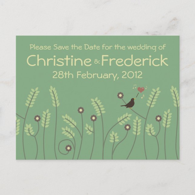 Lied der Liebe, Save the Date Postkarte (Vorderseite)