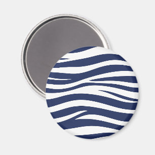 Lied der Meeresmarine Blau Fließende Wellen Magnet
