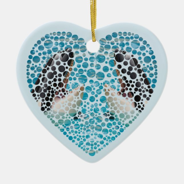 Lied der Orcas, Keramik Ornament (Vorne)