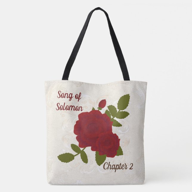 Lied der Solomon Rose Mode Vintage Tasche (Rückseite)