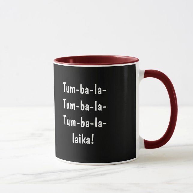 Lied merkt Balalaika-Kaffee-Tasse Tasse (Rechts)