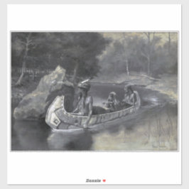 Lied von Hiawatha: Indischer Krieger & Lover Aufkleber