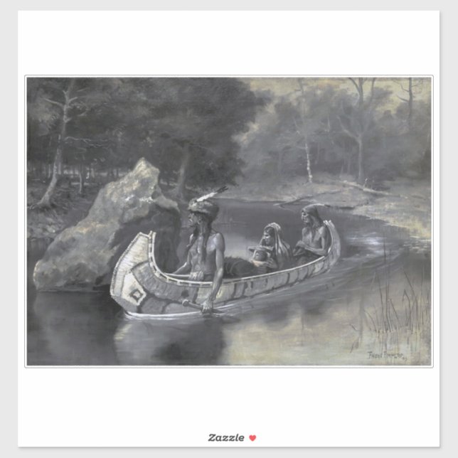 Lied von Hiawatha: Indischer Krieger & Lover Aufkleber (Blatt)