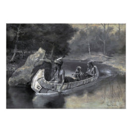 Lied von Hiawatha: Indischer Krieger & Lover Fotodruck