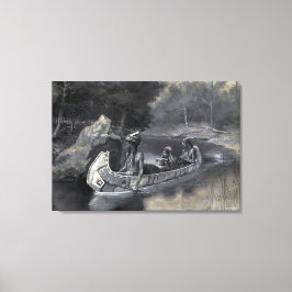 Lied von Hiawatha: Indischer Krieger & Lover Leinwanddruck