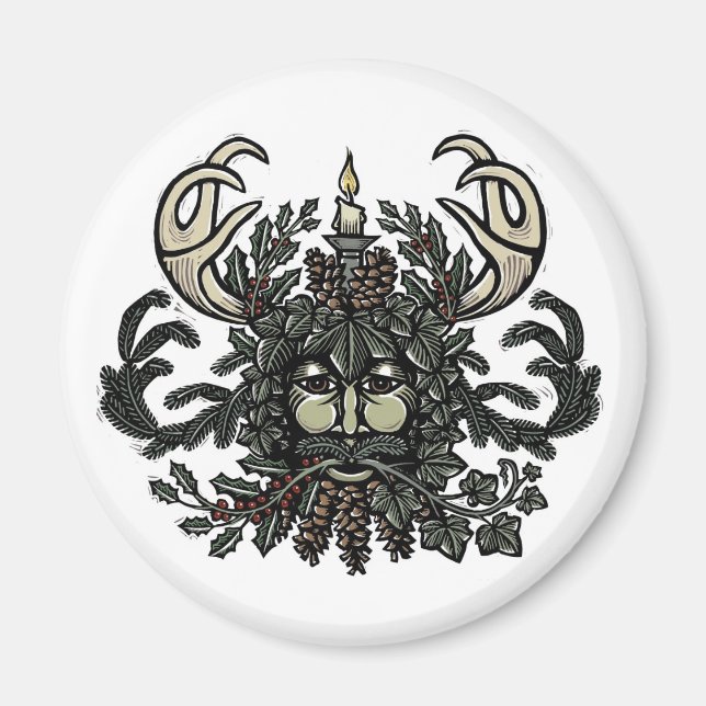 Lied von Solstice Greenman Kühlschrankmagnet Magnet (Vorne)