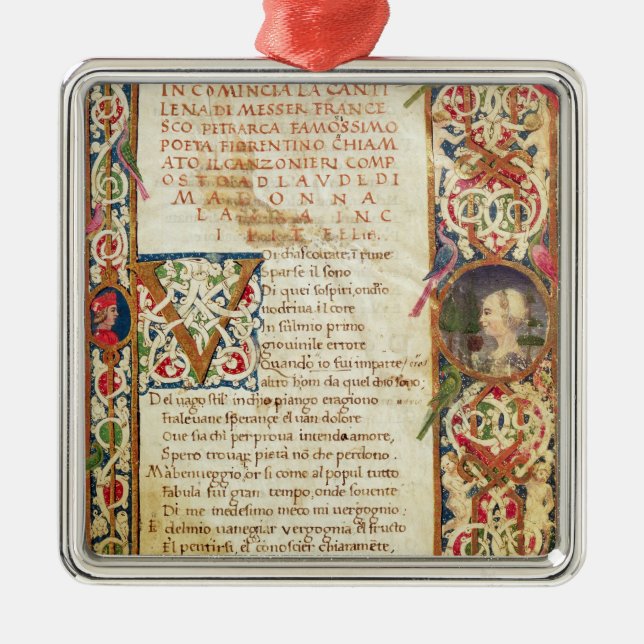 Lied zur Würdigung Laure Silbernes Ornament (Vorne)
