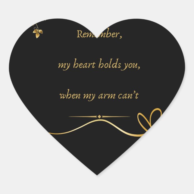 liefdestekst  Herz-Aufkleber (Vorderseite)