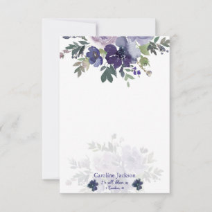 Liefer uns Wasserfarbe floral personalisiert Mitteilungskarte