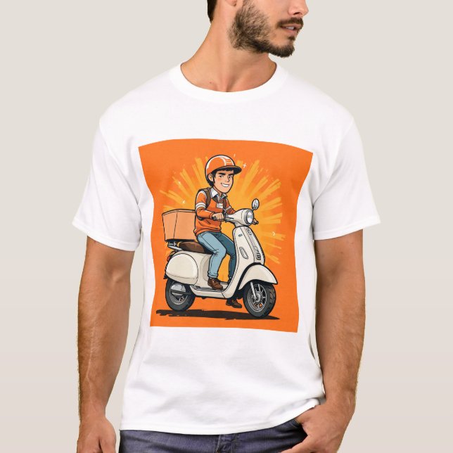 Lieferant des modernen Scooters T-Shirt (Vorderseite)