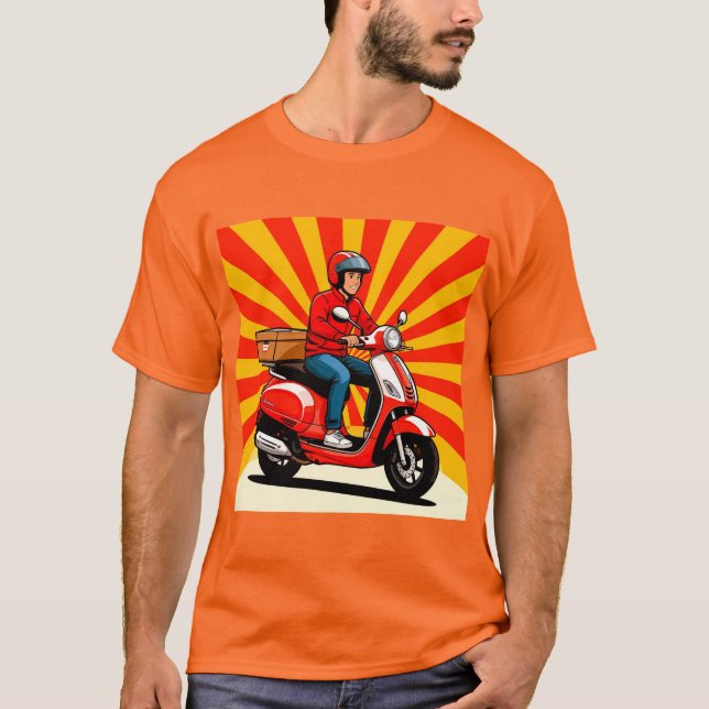 Lieferant des modernen Scooters T-Shirt (Vorderseite)