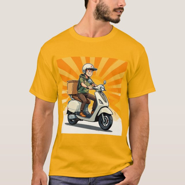 Lieferant des modernen Scooters T-Shirt (Vorderseite)