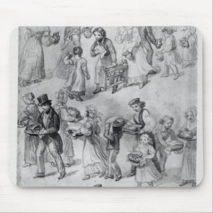 Liefern des Abendessens, 1841 Mousepad