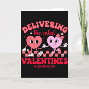 Liefern Die Süßeste Valentinstag Geburt Und Entbin Karte
