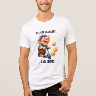 Liefertroll - Ich stelle Pakete und Chaos bereit Tri-Blend Shirt