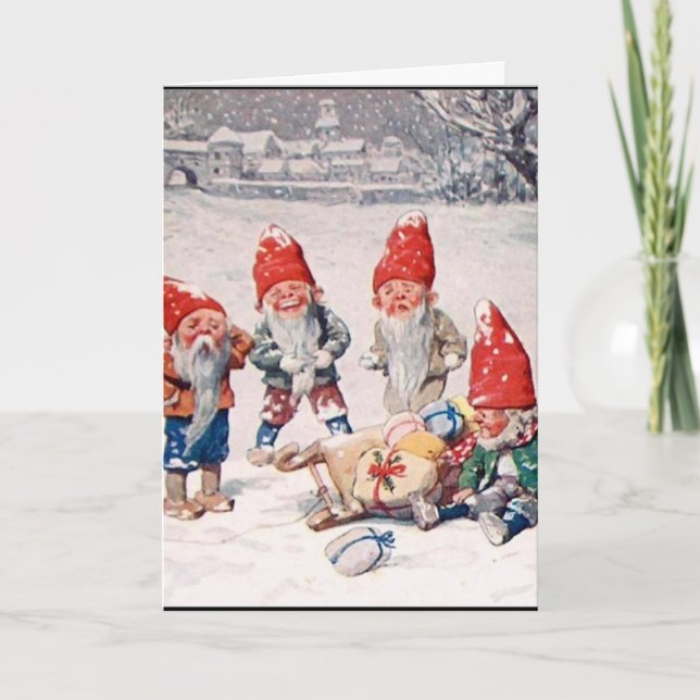 Lieferunfall Feiertagskarte (Vorderseite)