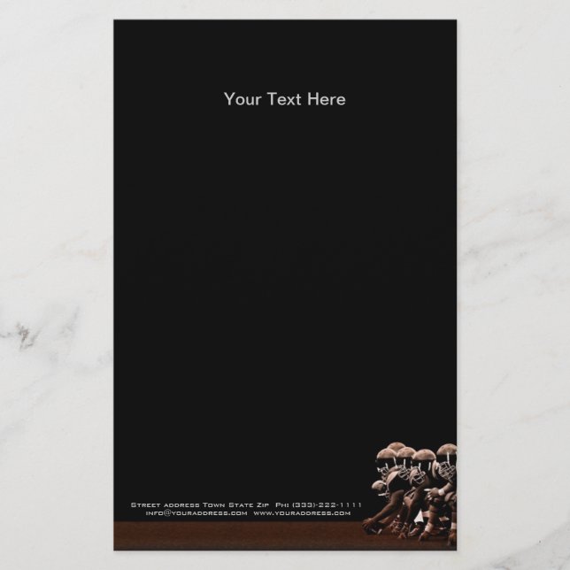 Lieferung an das American Football Office - Flyer (Vorne)