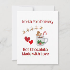 Lieferung an den Nordpol Feiertagskarte