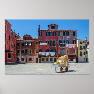 Lieferung der Boxen nach Venedig Poster