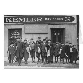 Lieferung der Sonntagspapiere 1909