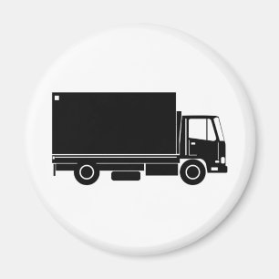 Lieferung, die truck van lorry bewegt magnet