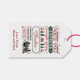 Lieferung über Nacht von Santa genehmigt Geschenkanhänger
