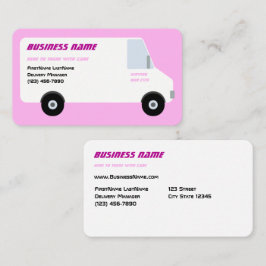 Lieferung Van Pink-Visitenkarte Visitenkarte